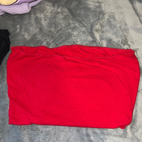 Red tube top - Picture 2 of 3